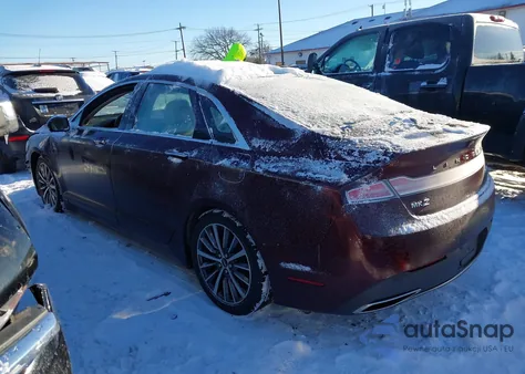 2017 Lincoln Mkz Select из США, поврежденный, VIN 3LN6L5D96HR641717